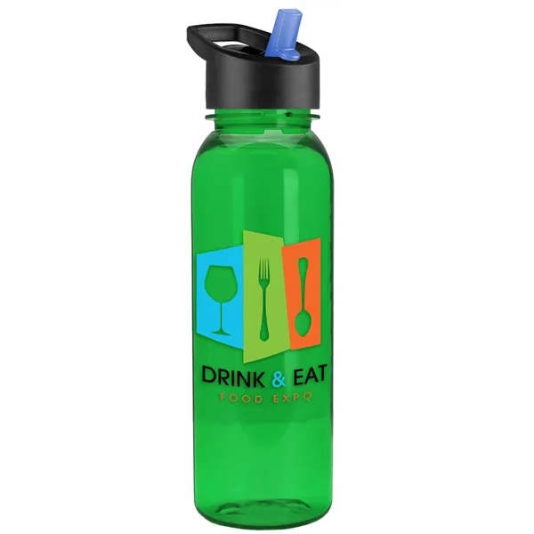 Garyline® Flat-Sided Tritan® Bottle with Flip-Straw Lid -...... from ASI 40480 Koozie Group