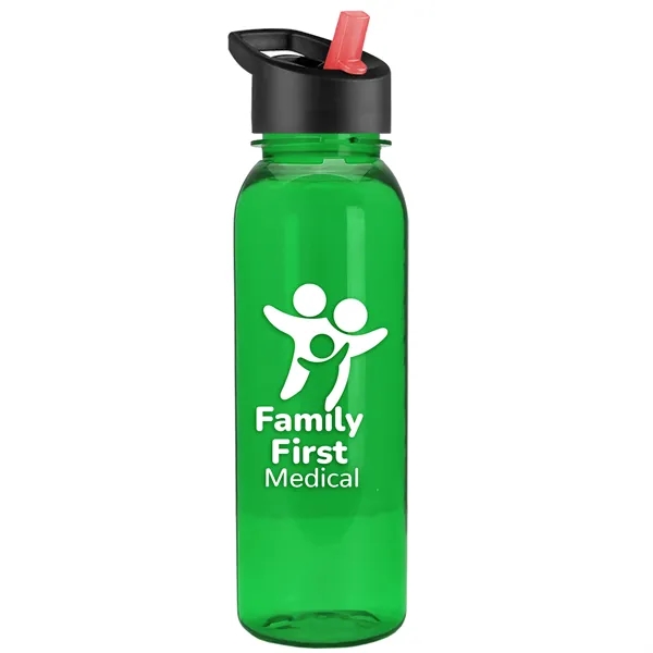 Garyline® Flat-Sided Tritan® Bottle with Flip-Straw Lid -...... from ASI 40480 Koozie Group