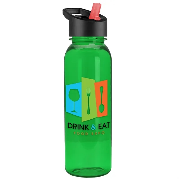 Garyline® Flat-Sided Tritan® Bottle with Flip-Straw Lid -...... from ASI 40480 Koozie Group