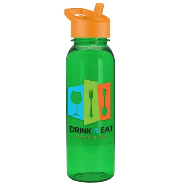 Garyline® Flat-Sided Tritan® Bottle with Flip-Straw Lid -...... from ASI 40480 Koozie Group
