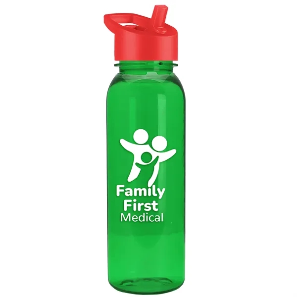 Garyline® Flat-Sided Tritan® Bottle with Flip-Straw Lid -...... from ASI 40480 Koozie Group