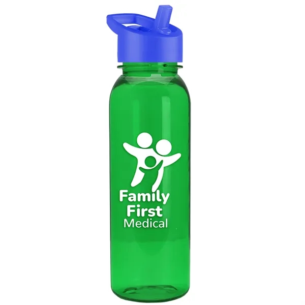 Garyline® Flat-Sided Tritan® Bottle with Flip-Straw Lid -...... from ASI 40480 Koozie Group