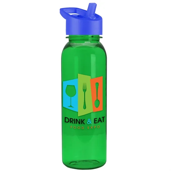 Garyline® Flat-Sided Tritan® Bottle with Flip-Straw Lid -...... from ASI 40480 Koozie Group