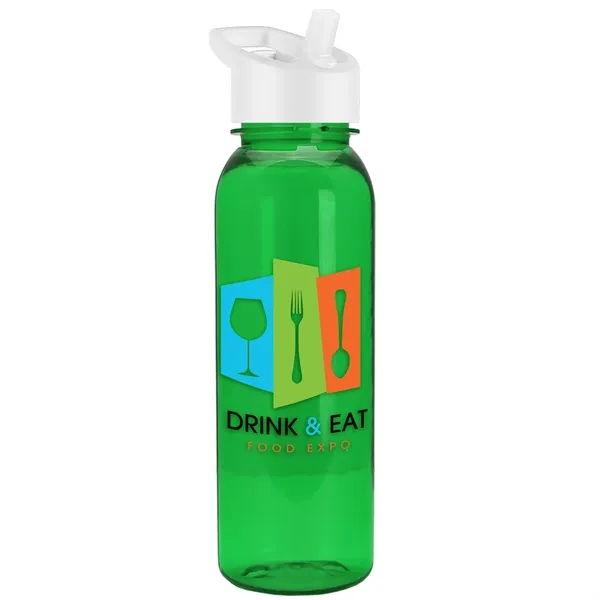 Garyline® Flat-Sided Tritan® Bottle with Flip-Straw Lid -...... from ASI 40480 Koozie Group