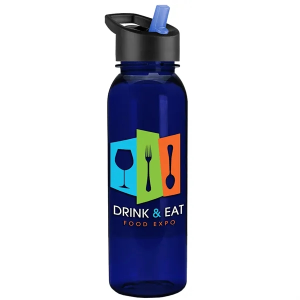 Garyline® Flat-Sided Tritan® Bottle with Flip-Straw Lid -...... from ASI 40480 Koozie Group