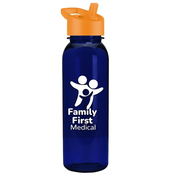 Garyline® Flat-Sided Tritan® Bottle with Flip-Straw Lid -...... from ASI 40480 Koozie Group
