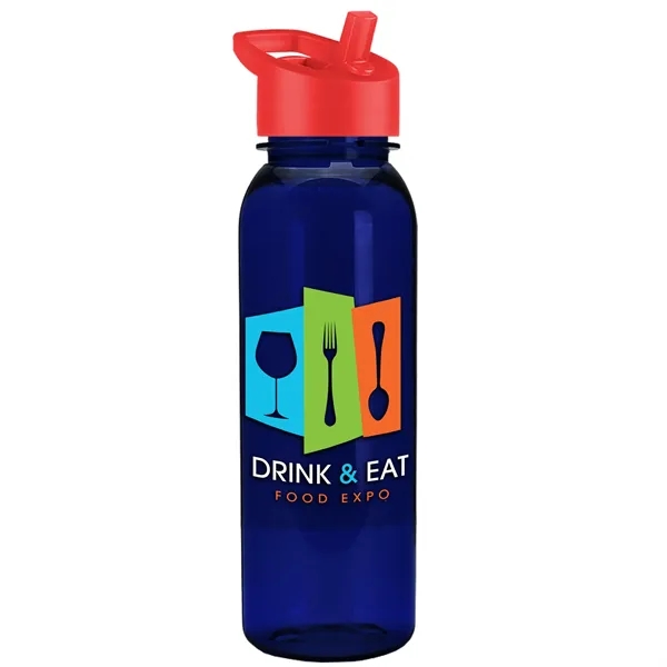 Garyline® Flat-Sided Tritan® Bottle with Flip-Straw Lid -...... from ASI 40480 Koozie Group