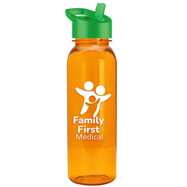 Garyline® Flat-Sided Tritan® Bottle with Flip-Straw Lid -...... from ASI 40480 Koozie Group