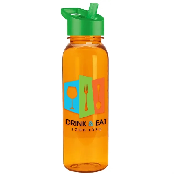 Garyline® Flat-Sided Tritan® Bottle with Flip-Straw Lid -...... from ASI 40480 Koozie Group