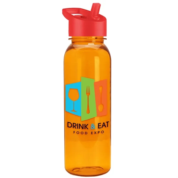 Garyline® Flat-Sided Tritan® Bottle with Flip-Straw Lid -...... from ASI 40480 Koozie Group