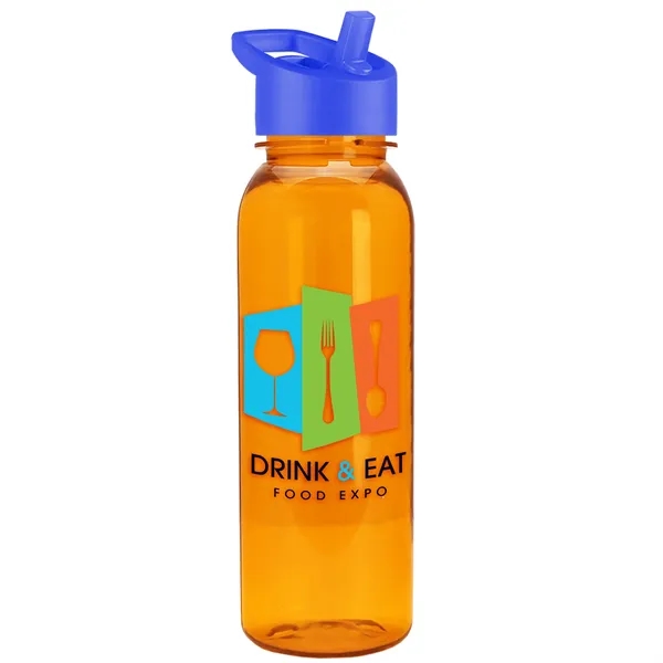 Garyline® Flat-Sided Tritan® Bottle with Flip-Straw Lid -...... from ASI 40480 Koozie Group