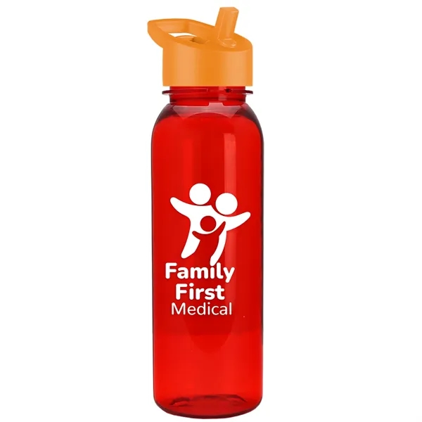 Garyline® Flat-Sided Tritan® Bottle with Flip-Straw Lid -...... from ASI 40480 Koozie Group