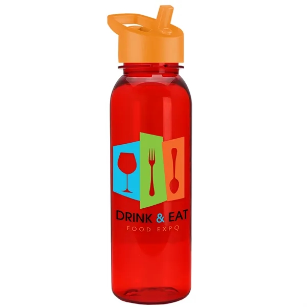 Garyline® Flat-Sided Tritan® Bottle with Flip-Straw Lid -...... from ASI 40480 Koozie Group