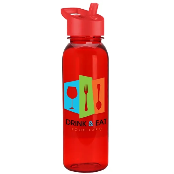 Garyline® Flat-Sided Tritan® Bottle with Flip-Straw Lid -...... from ASI 40480 Koozie Group