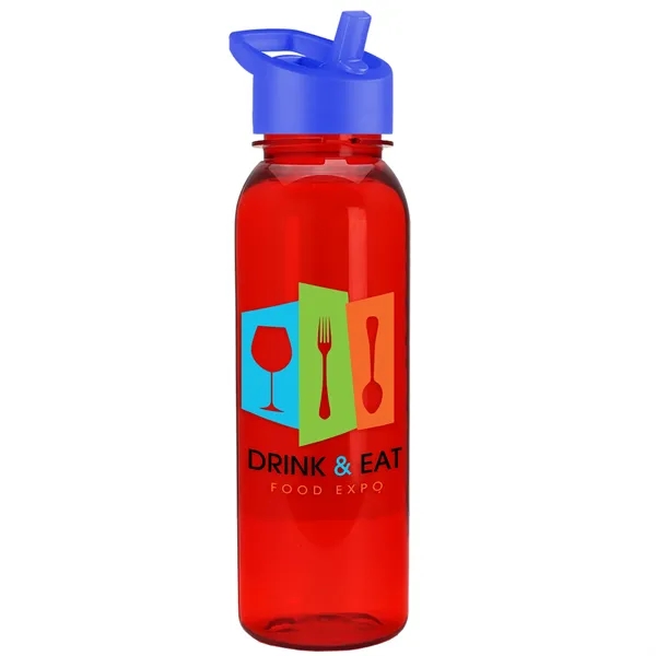 Garyline® Flat-Sided Tritan® Bottle with Flip-Straw Lid -...... from ASI 40480 Koozie Group