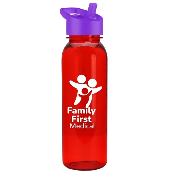 Garyline® Flat-Sided Tritan® Bottle with Flip-Straw Lid -...... from ASI 40480 Koozie Group