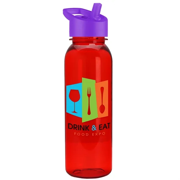 Garyline® Flat-Sided Tritan® Bottle with Flip-Straw Lid -...... from ASI 40480 Koozie Group