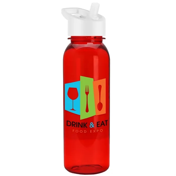 Garyline® Flat-Sided Tritan® Bottle with Flip-Straw Lid -...... from ASI 40480 Koozie Group