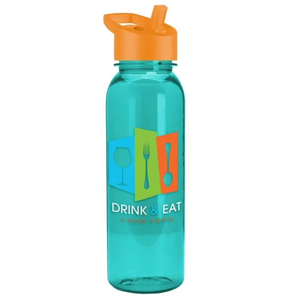 Garyline® Flat-Sided Tritan® Bottle with Flip-Straw Lid -...... from ASI 40480 Koozie Group
