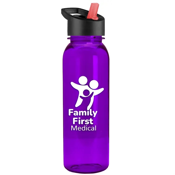 Garyline® Flat-Sided Tritan® Bottle with Flip-Straw Lid -...... from ASI 40480 Koozie Group