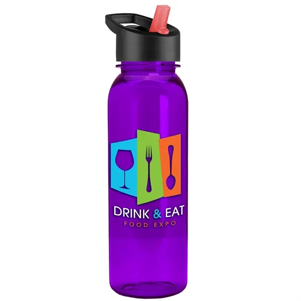 Garyline® Flat-Sided Tritan® Bottle with Flip-Straw Lid -...... from ASI 40480 Koozie Group