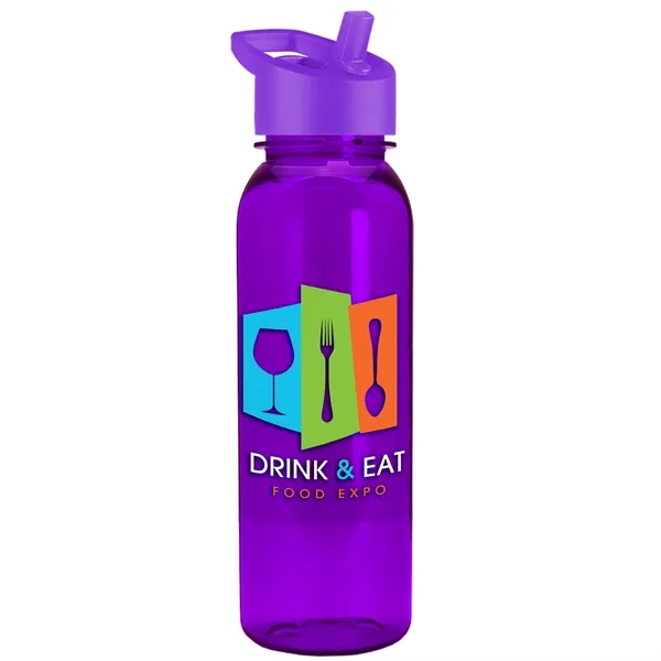 Garyline® Flat-Sided Tritan® Bottle with Flip-Straw Lid -...... from ASI 40480 Koozie Group