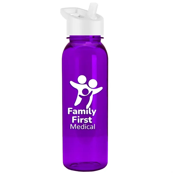 Garyline® Flat-Sided Tritan® Bottle with Flip-Straw Lid -...... from ASI 40480 Koozie Group