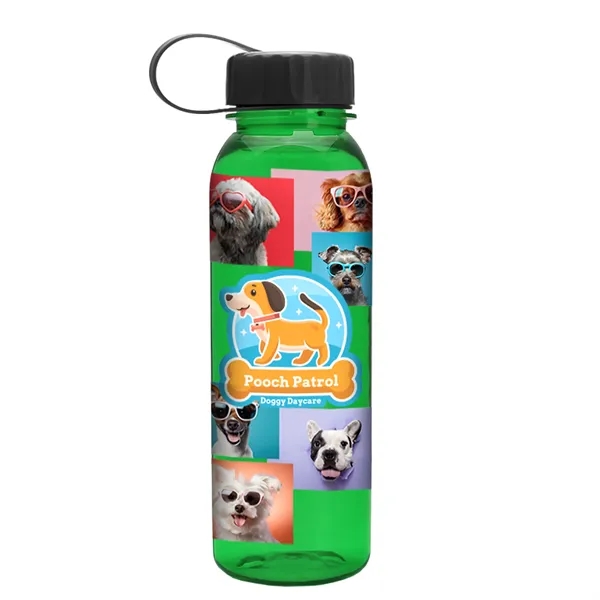 Garyline® Flat-Sided Tritan® Bottle with Tethered Lid - 2...... from ASI 40480 Koozie Group