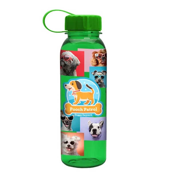 Garyline® Flat-Sided Tritan® Bottle with Tethered Lid - 2...... from ASI 40480 Koozie Group