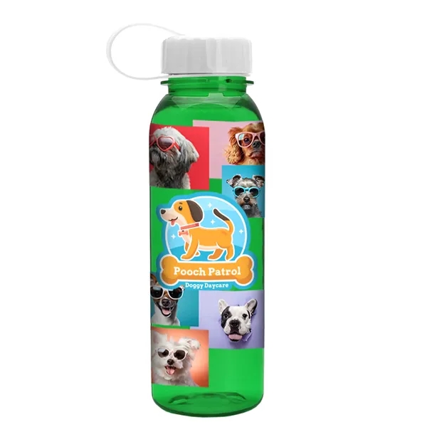 Garyline® Flat-Sided Tritan® Bottle with Tethered Lid - 2...... from ASI 40480 Koozie Group