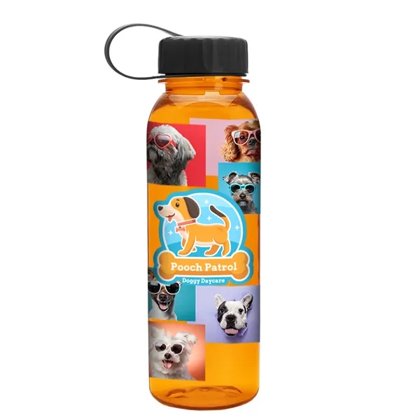 Garyline® Flat-Sided Tritan® Bottle with Tethered Lid - 2...... from ASI 40480 Koozie Group