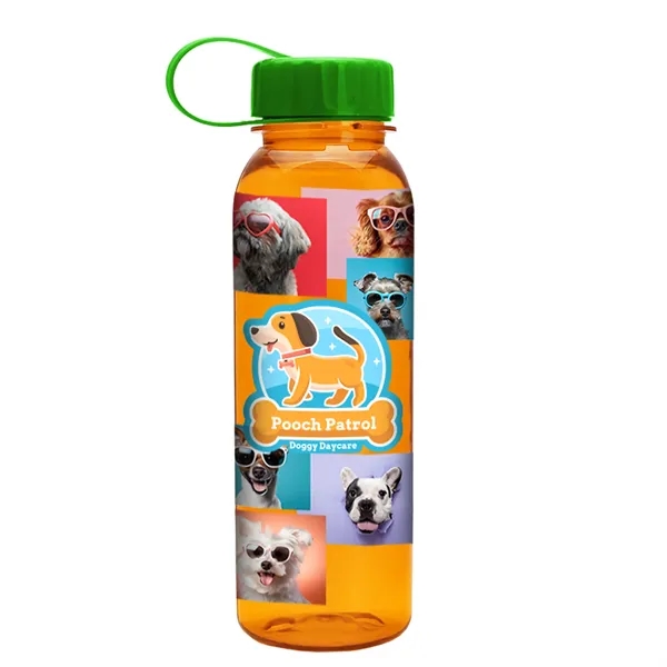 Garyline® Flat-Sided Tritan® Bottle with Tethered Lid - 2...... from ASI 40480 Koozie Group