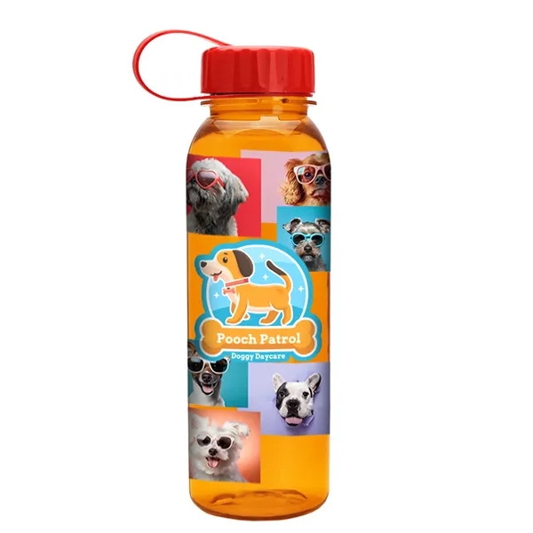 Garyline® Flat-Sided Tritan® Bottle with Tethered Lid - 2...... from ASI 40480 Koozie Group