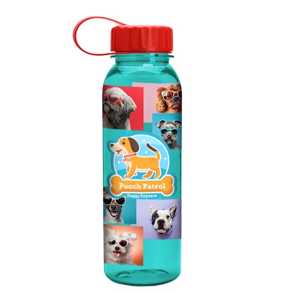 Garyline® Flat-Sided Tritan® Bottle with Tethered Lid - 2...... from ASI 40480 Koozie Group