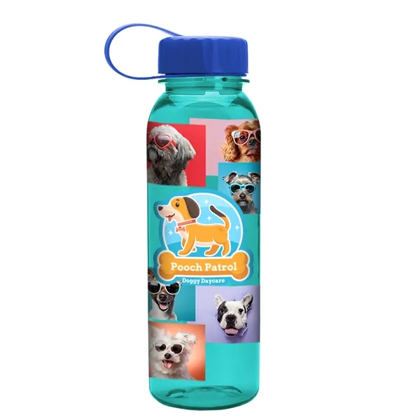 Garyline® Flat-Sided Tritan® Bottle with Tethered Lid - 2...... from ASI 40480 Koozie Group