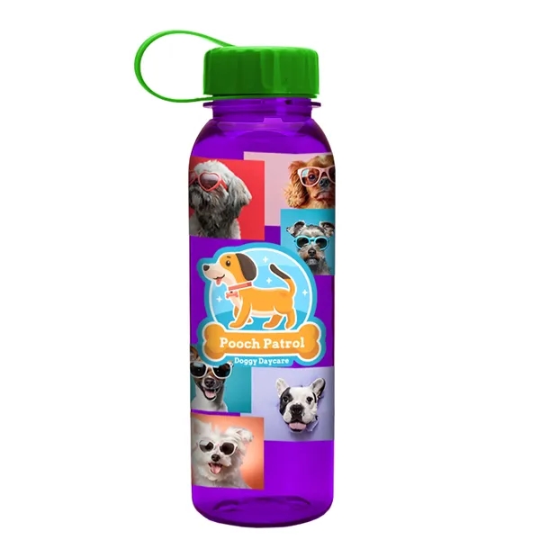 Garyline® Flat-Sided Tritan® Bottle with Tethered Lid - 2...... from ASI 40480 Koozie Group