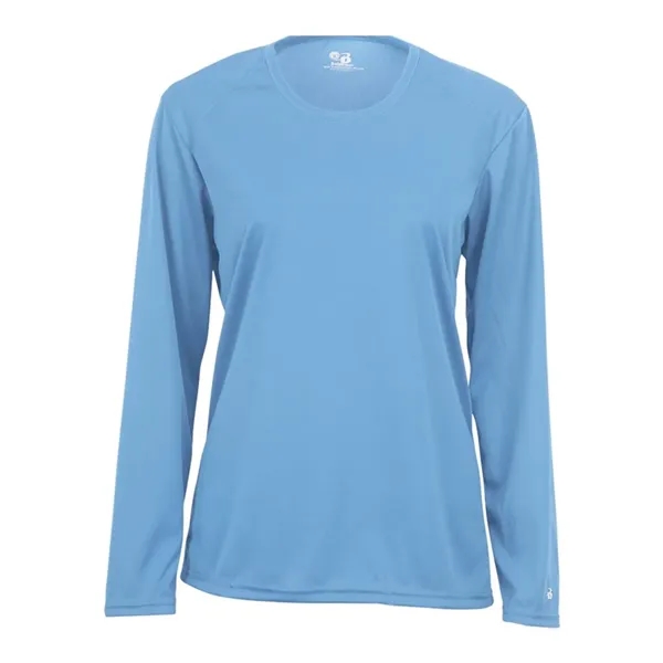 Women's long sleeve t-shirt with moisture management fabric. Blank product.... from ASI 84358 S&S Activewear