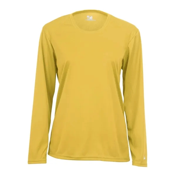 Women's long sleeve t-shirt with moisture management fabric. Blank product.... from ASI 84358 S&S Activewear