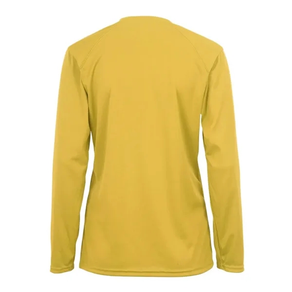 Women's long sleeve t-shirt with moisture management fabric. Blank product.... from ASI 84358 S&S Activewear