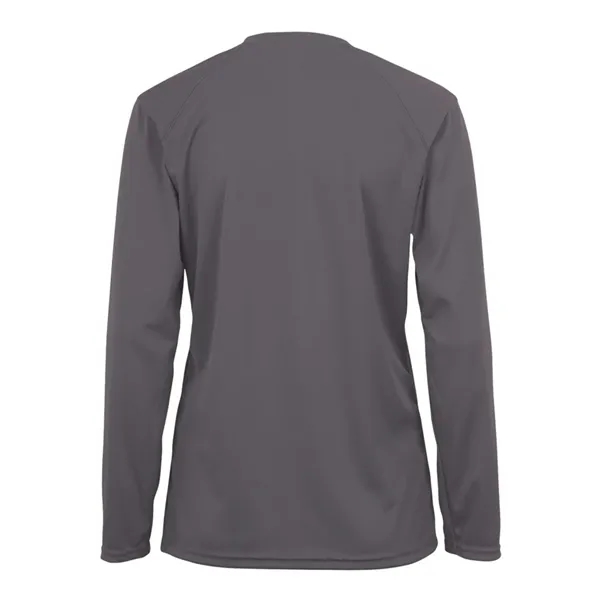 Women's long sleeve t-shirt with moisture management fabric. Blank product.... from ASI 84358 S&S Activewear