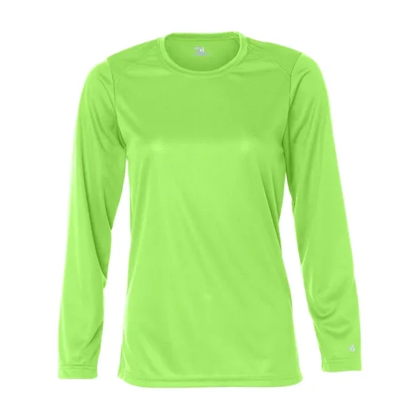 Women's long sleeve t-shirt with moisture management fabric. Blank product.... from ASI 84358 S&S Activewear