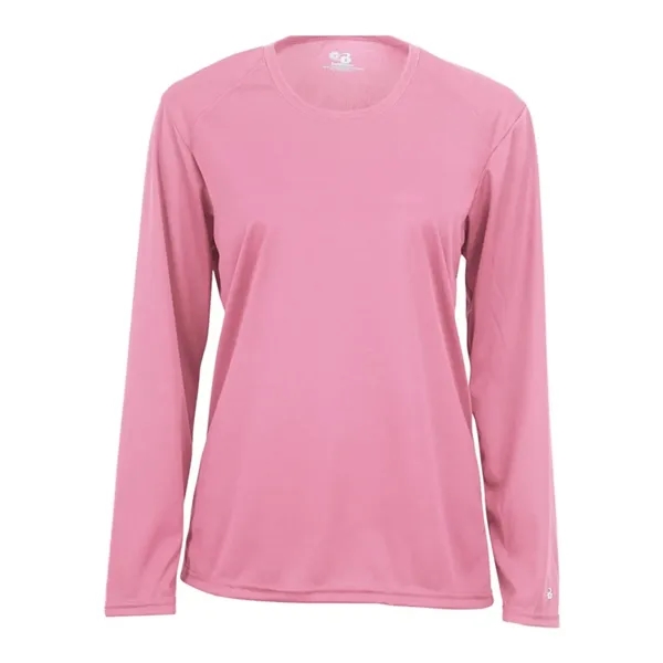 Women's long sleeve t-shirt with moisture management fabric. Blank product.... from ASI 84358 S&S Activewear