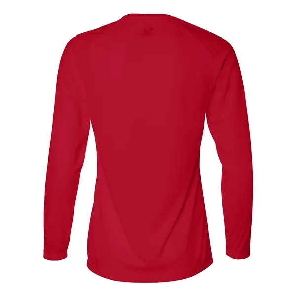 Women's long sleeve t-shirt with moisture management fabric. Blank product.... from ASI 84358 S&S Activewear
