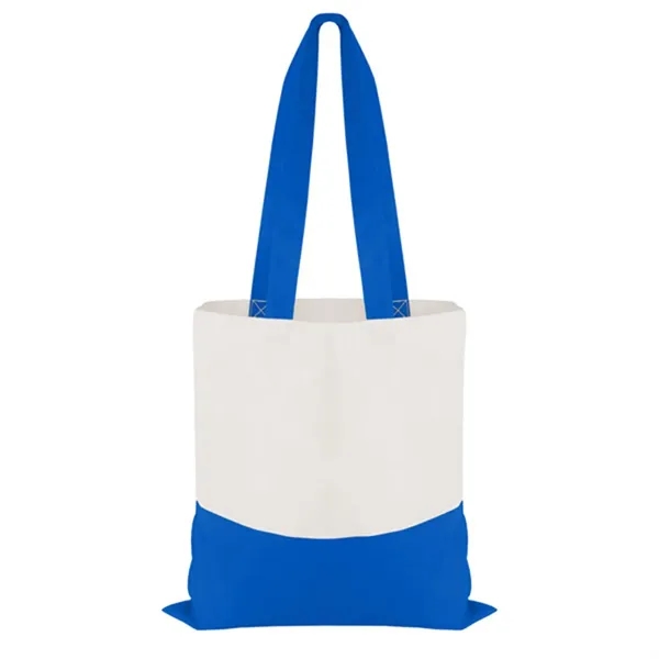 Cotton Colored Accent Flat Tote... from ASI 40480 Koozie Group