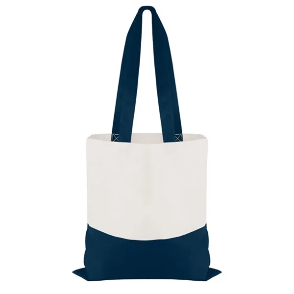 Cotton Colored Accent Flat Tote... from ASI 40480 Koozie Group