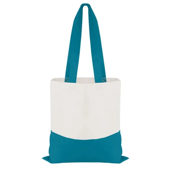 Cotton Colored Accent Flat Tote... from ASI 40480 Koozie Group