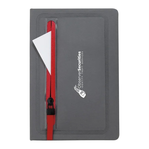 Sleek Zippered Pocket Journal... from ASI 40480 Koozie Group
