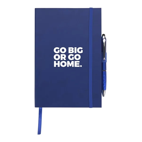 Color Edge Journal with Metallic Stylus Pen... from ASI 40480 Koozie Group