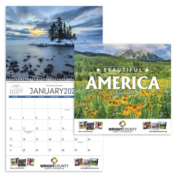 Beautiful America... from ASI 40480 Koozie Group / Norwood Triumph Calendar