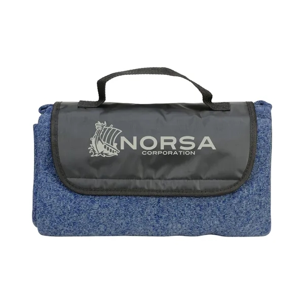 Heathered Fold Up Blanket... from ASI 40480 Koozie Group